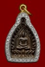 【正牌】屈班柏(老虎廟) 龍婆笨大師  周所佛(座山佛)  附驗證卡 配戴型 連意大利金鑽防水殼(No.30479)