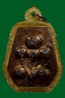 【陰料】屈白轆沈跌氹 龍婆震史大師 格獨皮 {108靈馬哈砵} 配戴型 連閃金色防水殼(No.39192)