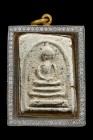 【正牌】寺廟屈術他大法會 大頭崇笛佛牌 (燕度真) 附驗證卡 連意大利金鑽防水殼(No.29859)