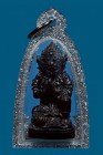 【正牌】龍婆孔大師 哈努曼天神 小立尊 配戴型 連閃銀色邊透明殼(No.29825)