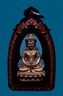 【正牌】寺廟屈鐵冠燙 藏傳觀世音法相藥師佛{玫瑰金色}配戴型 連閃粉邊雷射防水殼(No.29308)