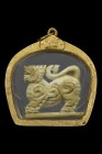 【正牌】龍婆登大師【冠蘭聖物】獸牙招財醒 配戴型 附驗證卡 連純金防水外殼(No.29747)