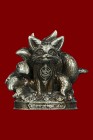 【正牌】龍婆拉架大師{柏阿贊運碌}九尾狐仙(銀銅)小立尊 不連外殼(NO.28799)