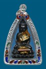 【正牌】寺廟屈叻叻 龍婆爽หลวงปู่สรวง 七色力泥藥師佛(細模)小立尊 附驗證卡(No.29685)
