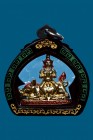 【正牌】寺廟屈倉勁 龍婆白省大師 咩冷篇坐好命豬(難產女神){金色} 連黑綠色邊鐳射防水殼(No.29811)