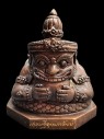 【正神】泰國佛具 泰南寺廟屈班柯 龍婆銀大師 拉胡天神香爐 啡銅色 (No.29855)
