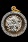 【正牌】 泰國佛牌 龍婆班大師 神獸祟笛 (月光模) 配戴型 附驗證卡 連意大利金鑽防水殼(No.29830)