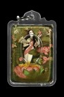泰國佛牌 寺廟屈布柯 古巴判大師 荷花仙子locket 配戴型 連透明防水殼(No.27613)