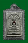 【正牌】寺廟屈班麗 龍婆冠大師 三層菩提崇笛 後象神 配戴型 連閃銀色邊防水殼(No.29194)