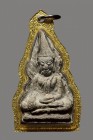 【陰料】龍婆浸蘭大師 第一期 首哈派粉佛祖 親筆符印 配戴型 連閃金色防水殼(No.30353)