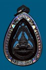 【正牌】寺廟屈史實燙 拉胡天神 配戴型 連銀色鐳射防水殼(No.29228)