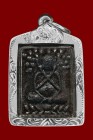 泰國佛牌 寺廟屈南勺寺 龍婆通煜大師 金達曼尼必打 配戴型 附驗證卡 連純銀防水殼(No.24939)