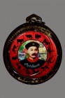 【正牌】阿贊白礦 二哥豐佛牌 LOCKET 配戴型 連閃黑黃色邊防水透明殼(No.29346)
