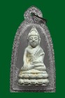 【正牌】寺廟屈班麗 聖僧龍婆冠大師 藥師佛 配戴型 連閃銀邊防水殼(No.29729)