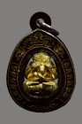 【正牌】寺廟屈柏布利 龍婆孔大師 象神必打 配戴型 連銀色鐳射邊防水殼 (NO.30273)