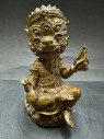 泰國佛像 寺廟屈也齊氹瑪滿冠 高僧古巴柏大師 五眼四耳天神【7寸高】供奉型(No.23294)