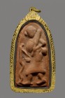 【正牌】寺廟屈求橋柏啦林 龍婆Dee大師 行走佛 附驗證卡 連意大利金防水殼(No.30426)