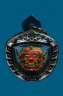 龍婆術匹齊大師 柏P立天神 小立尊(彩色版)配戴型 連特色黑銀色防水透明殼(No.27828)