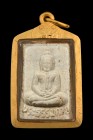 【正牌】寺廟屈白欖 白欖五期{龍婆術大師誕辰100年}附驗證卡 配戴型 連純金防水外殼(No.30014)