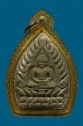 泰國佛牌 寺廟屈間班嬌 龍婆銅瑪大師 周所佛 配戴型 連閃金邊防水殼(No.27810)