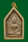 【正牌】龍婆初大師 固破坤平{一期 大模/白肉}附驗證卡 連意大利金鑽防水殼(No.30337)