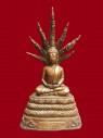 【正神】泰國佛像 寺廟屈嬌戰化 七龍佛【10.8寸高】供奉型 (No.29899)